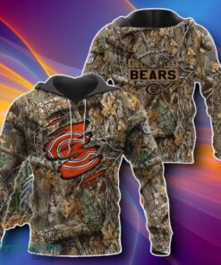 Chicago Bears Realtree Hunting Camo 3D Hoodies Unique Gift
