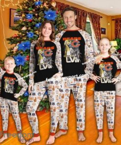Chicago Bears Super Bowl Christmas Pajamas Set Family Kid Men Women