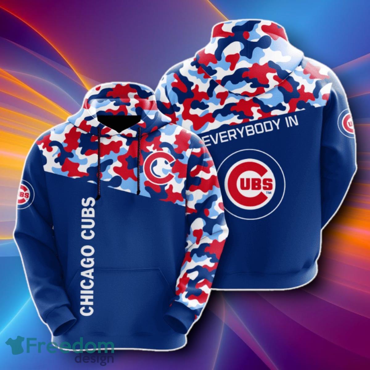 Chicago Cubs 3D Hoodies Unique Gift For Men And Women Chicago Cubs 3D Hoodies Unique Gift For Men And Women Product Photo 3