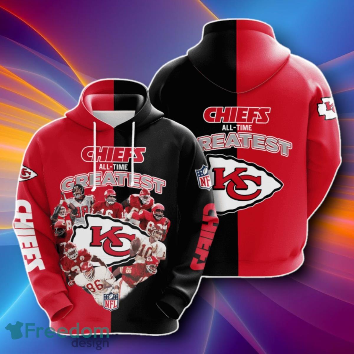 Chiefs All Time Greatest Kansas City Chiefs 3D Hoodies Unique Gift image Chiefs All-Time Greatest Kansas City Chiefs 3D Hoodies Unique Gift Product Photo 1