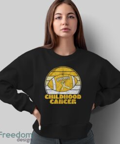 Childhood Cancer Football Shirt, Pediatric Cancer Support - Sweatshirt