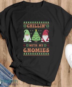 Chillin With My Gnomies Sweatshirt, Funny Christmas Hoodie Shirt