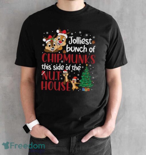 Chipmunks Nut House Christmas Shirt, Disney Chip and Dale Christmas Shirt - Black Unisex T-Shirt