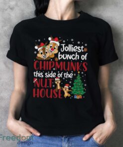 Chipmunks Nut House Christmas Shirt, Disney Chip and Dale Christmas Shirt - Ladies T-Shirt