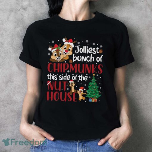 Chipmunks Nut House Christmas Shirt, Disney Chip and Dale Christmas Shirt - Ladies T-Shirt