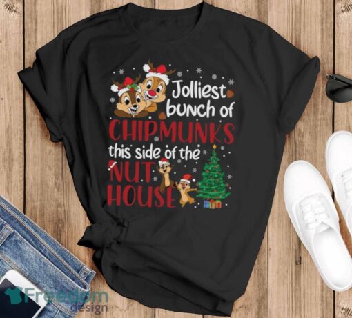 Chipmunks Nut House Christmas Shirt, Disney Chip and Dale Christmas Shirt - Black T-Shirt