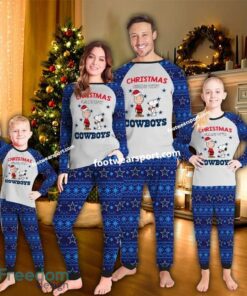Christmas Begins With Dallas Cowboys Ugly Christmas Pajamas Set Family Kid Men Women