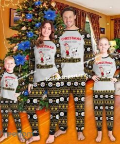 Christmas Begins With Pittsburgh Steelers Christmas Pajamas Set Family Kid Men Women