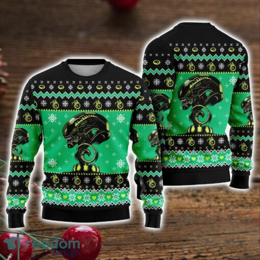 Christmas Gift Sweatshirt Xenomorph Alien Movie Ugly Christmas Sweater Holiday Gift Product Photo 1