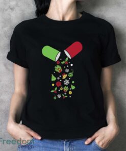 Christmas Pharmacy Tech Sweatshirt, Pharmacist Xmas Hoodie, Holiday Pharmacy Sweater - Ladies T-Shirt