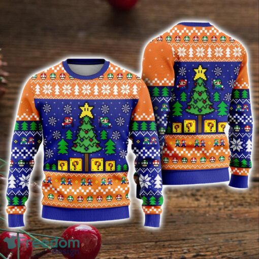 Christmas Super Mario Ugly Sweater Super Mario Ugly Christmas Sweater Holiday Gift Product Photo 1