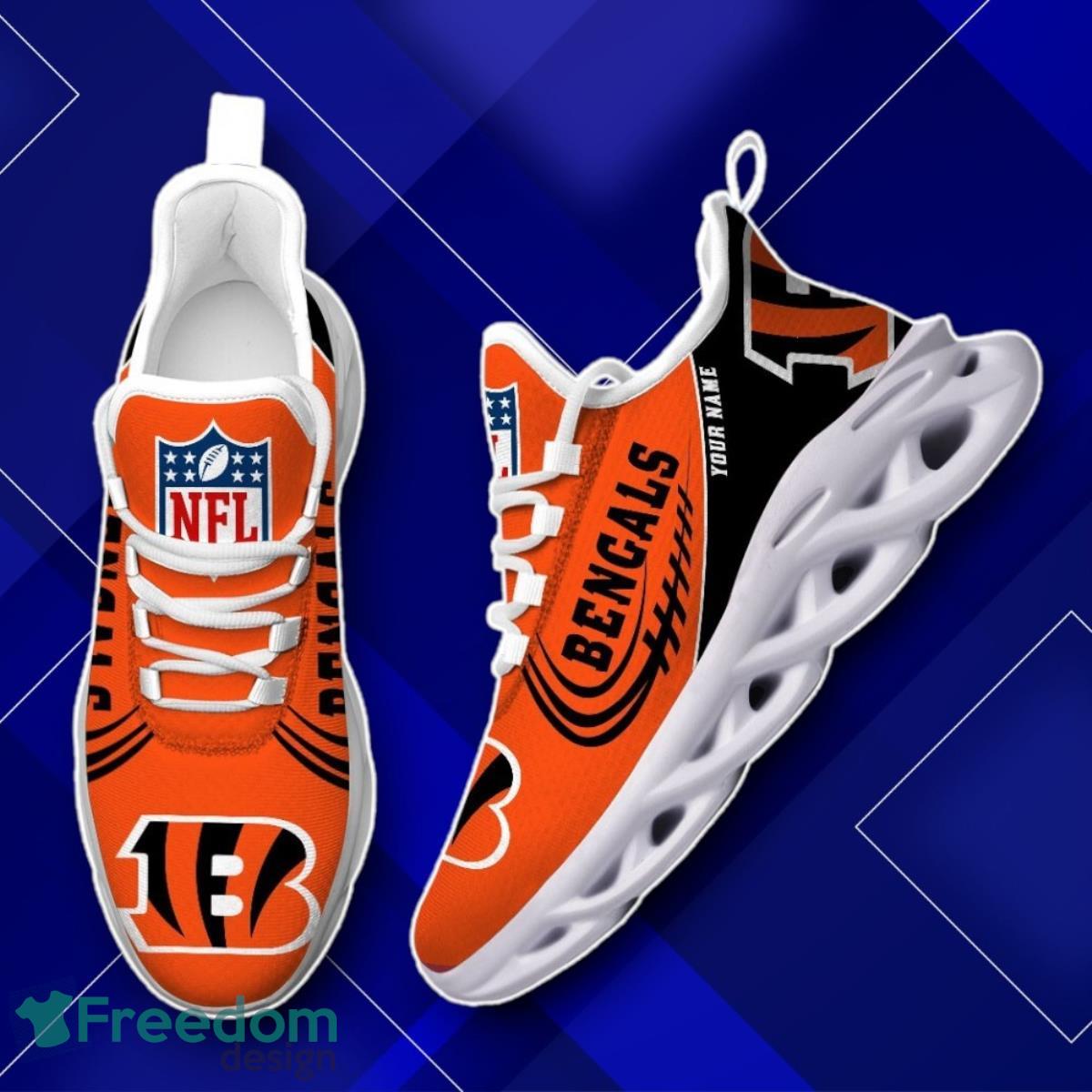 Cincinnati Bengals Custom Name Max Soul Shoes Lovely Gift For Men Women image Cincinnati Bengals Custom Name Max Soul Shoes Lovely Gift For Men Women Product Photo 2