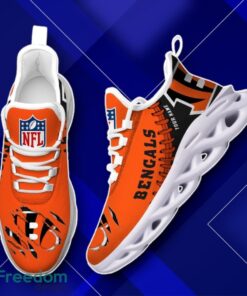 Cincinnati Bengals Custom Name NFL Max Soul Shoes Impressive Gift Product Photo 2