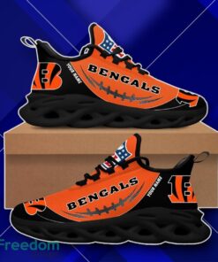 Cincinnati Bengals Custom Name NFL Max Soul Shoes Impressive Gift Fan Gift Product Photo 2