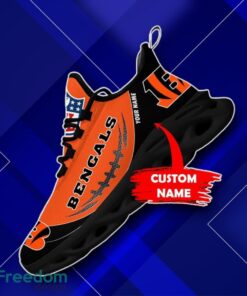 Cincinnati Bengals Custom Name NFL Max Soul Shoes Impressive Gift Fan Gift