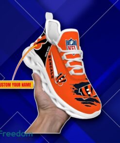 Cincinnati Bengals Custom Name NFL Max Soul Shoes Impressive Gift For Fan Product Photo 2
