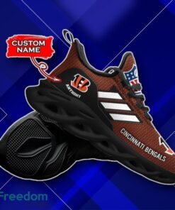 Cincinnati Bengals Custom Name NFL Max Soul Sneaker For Fans