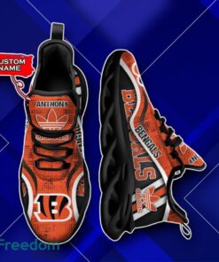 Cincinnati Bengals Custom Name NFL Max Soul Sneaker Impressive Gift