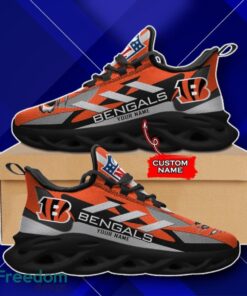 Cincinnati Bengals Custom Name NFL Max Soul Sneaker Impressive Gift For Men And Women Product Photo 2