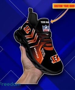 Cincinnati Bengals Custom Name NFL Metal Style Design Max Soul Shoes Impressive Gift Product Photo 2