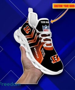 Cincinnati Bengals Custom Name NFL Metal Style Design Max Soul Shoes Impressive Gift
