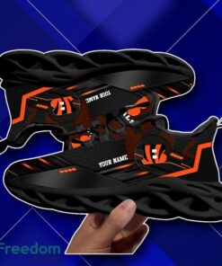 Cincinnati Bengals Custom Name NFL Sport Black Max Soul Shoes Impressive Gift Product Photo 2