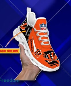 Cincinnati Bengals Custom Name Ripped Design NFL Max Soul Shoes Impressive Gift