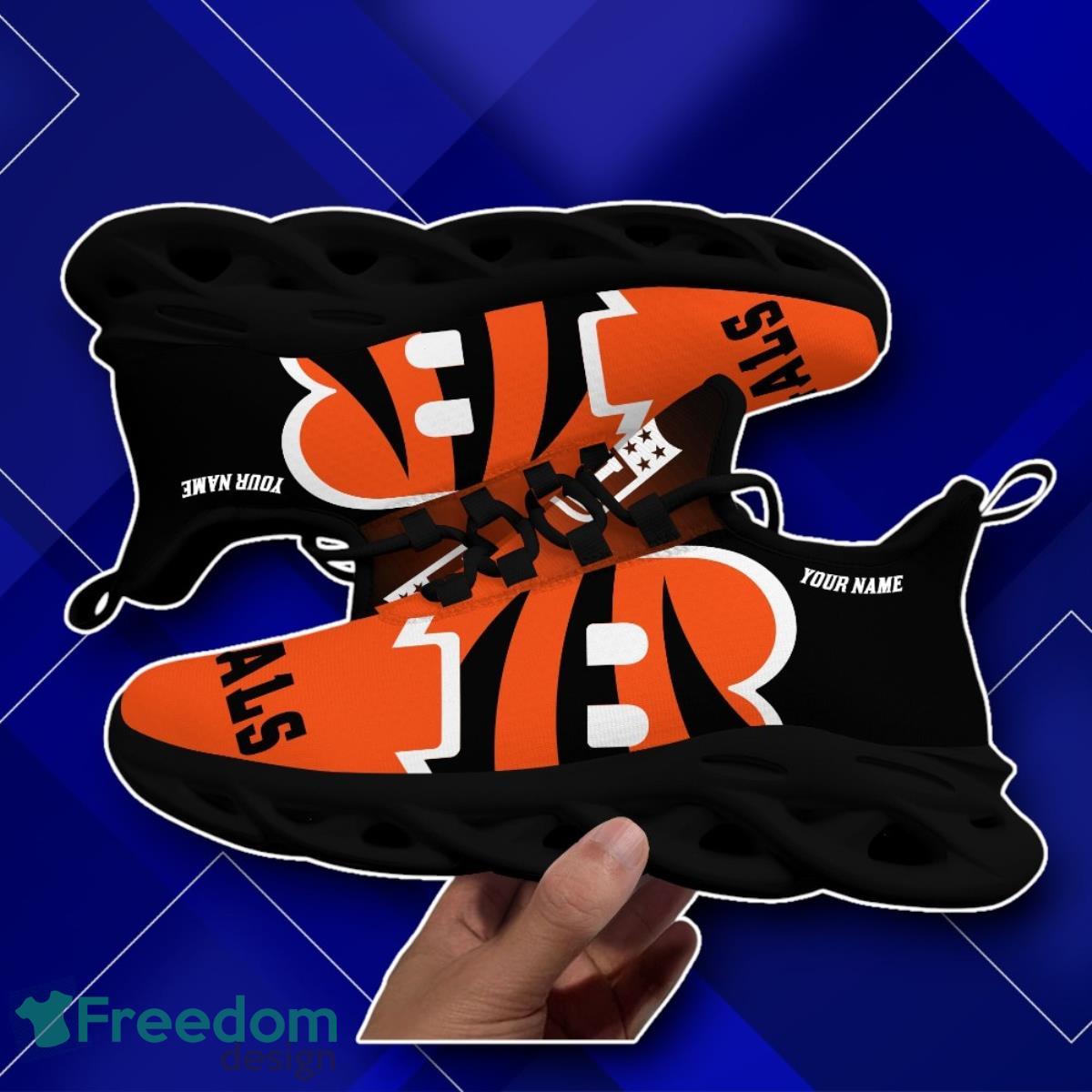 Cincinnati Bengals Max Soul Shoes Lovely Gift Custom Name image Cincinnati Bengals Max Soul Shoes Lovely Gift Custom Name Product Photo 2