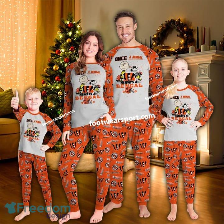 Cincinnati Bengals Once A Bengal Always A Bengal Ugly Christmas Pajamas Set Family Kid Men Women image Cincinnati Bengals Once A Bengal - Always A Bengal Ugly Christmas Pajamas Set Family Kid Men Women - Cincinnati Bengals Once A Bengal - Always A Bengal Ugly Christmas Pajamas Set Family Kid Men Women