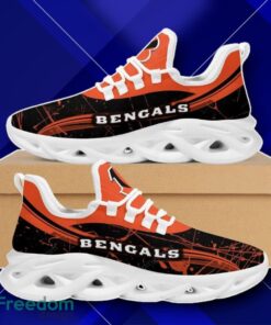 Cincinnati Bengals Splash Colors Design Black Orange Max Soul Shoes Impressive Gift