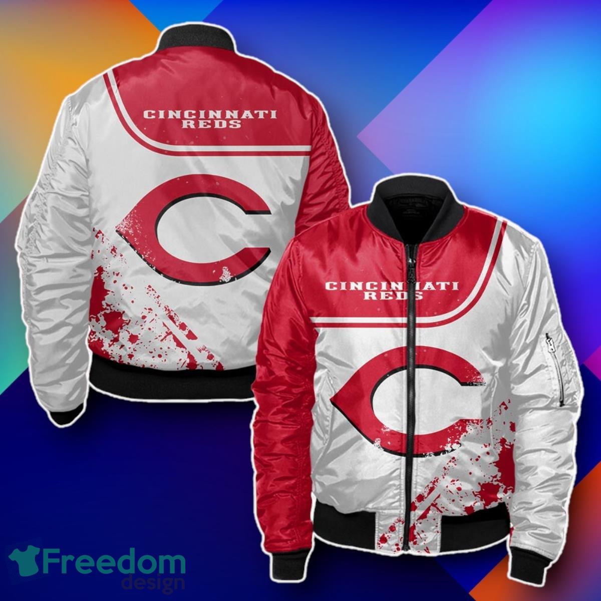 Cincinnati Reds Bomber 3D Special Gift For Men And Women image Cincinnati Reds Bomber 3D Special Gift For Men And Women Product Photo 1