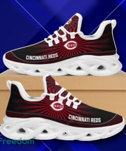 Cincinnati Reds MLB Light Flashes Design Black Red Max Soul Shoes Impressive Gift
