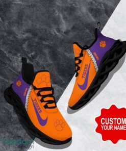 Clemson Tigers Custom Name Limited Max Soul Shoes Sneakers For Sports Fans Gift