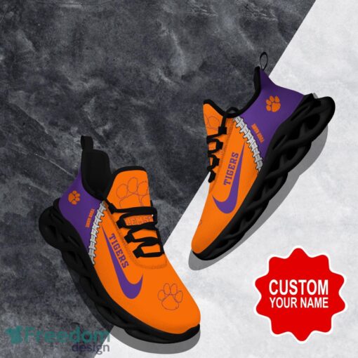 Clemson Tigers Custom Name Limited Max Soul Shoes Sneakers For Sports Fans Gift Product Photo 1