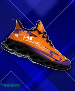 Clemson Tigers NCAA Hot Orange Mix Violet Max Soul Shoes Impressive Gift