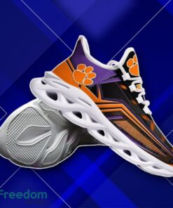 Clemson Tigers NCAA Max Black Orange Violet Soul Shoes Impressive Gift