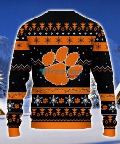 Clemson Tigers Santa Claus Ugly Christmas Sweater Christmas Gift 3D Sweater Product Photo 2