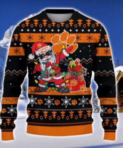 Clemson Tigers Santa Claus Ugly Christmas Sweater Christmas Gift 3D Sweater