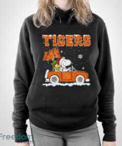 Clemson Tigers Snoopy And Woodstock Driving Car Shirt Sweatshirt Hoodie - Unisex Pullover Hoodie