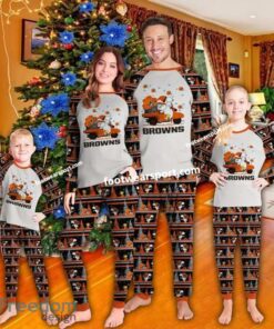 Cleveland Browns Christmas Xmas Family Pajamas Set For Men Women Kid