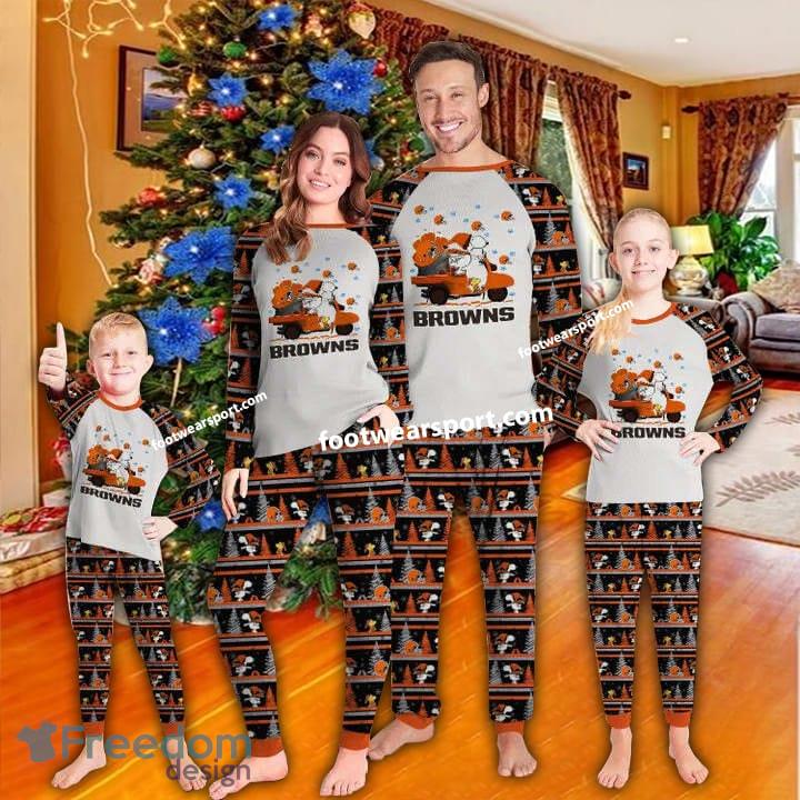Cleveland Browns Christmas Xmas Family Pajamas Set For Men Women Kid image Cleveland Browns Christmas Xmas Family Pajamas Set For Men Women Kid - Cleveland Browns Christmas Xmas Family Pajamas Set For Men Women Kid