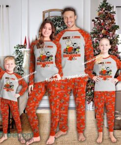 Cleveland Browns Once A Brown – Always A Brown Xmas Family Pajamas Set Kid Men Women