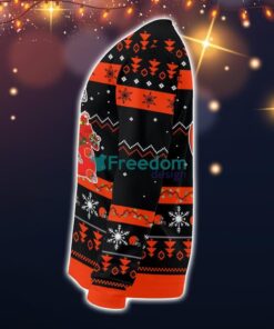 Cleveland Browns Santa Claus Ugly Christmas Sweater Christmas Gift 3D Sweater image Cleveland Browns Santa Claus Ugly Christmas Sweater Christmas Gift 3D Sweater Product Photo 3