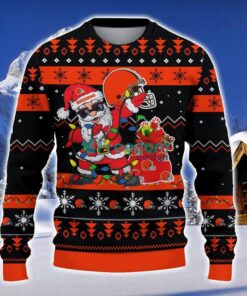 Cleveland Browns Santa Claus Ugly Christmas Sweater Christmas Gift 3D Sweater