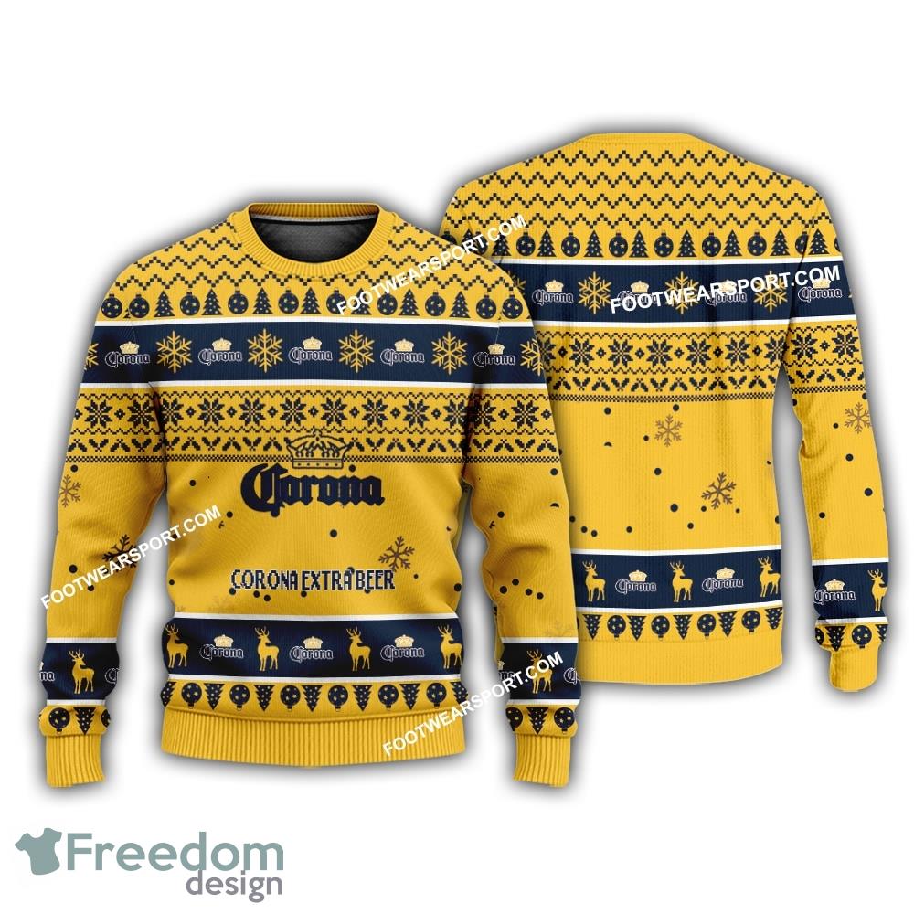 Corona Extra Beer Logo Merry Xmas Ugly Sweater For Fans image Corona Extra Beer Logo Merry Xmas Ugly Sweater For Fans - Corona Extra Beer Logo Merry Xmas Ugly Sweater For Fans