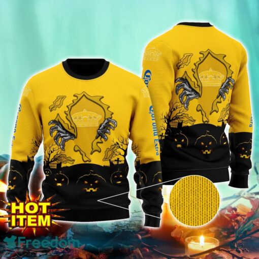 Corona Extra Scary Night Halloween Hand Pull Out Halloween 3D Sweater For Men and Women Product Photo 1