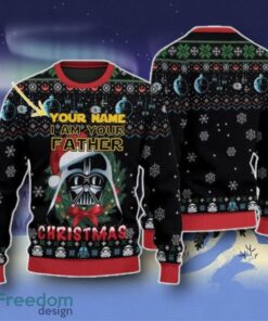 Custom Name I’m Your Father Darth Vader Ugly Christmas Sweater Unique Gift