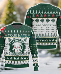 Custom Name Jameson Titties Funny 3D Ugly Christmas Sweater Unisex Sweater Christmas Gift