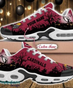 Custom Name NFL Arizona Cardinals Halloween Day Gift Air Cushion Sports Shoes For Men And Women