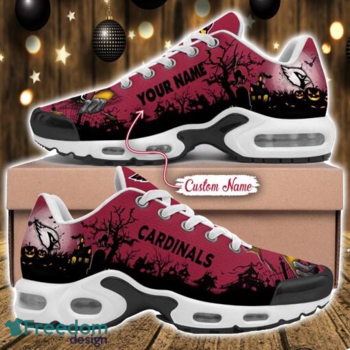 Custom Name NFL Arizona Cardinals Halloween Day Gift Air Cushion Sports Shoes For Men And Women Product Photo 1